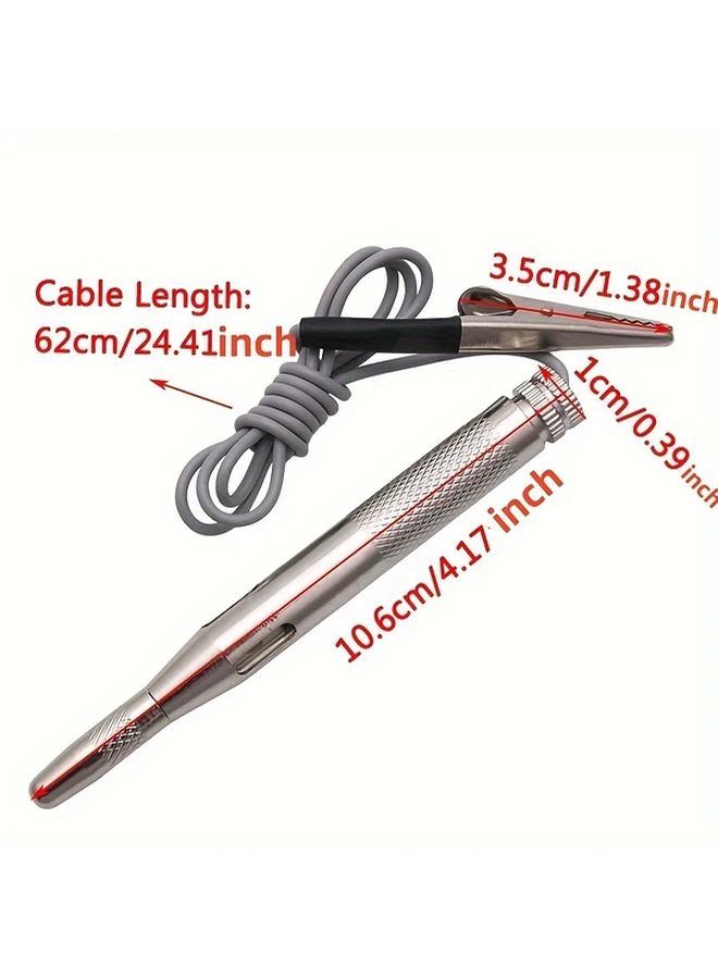1pc 2pcs Car Circuit Tester Pen DC 6V 24V Voltage Test Probe Diagnostic Tool - Image 3