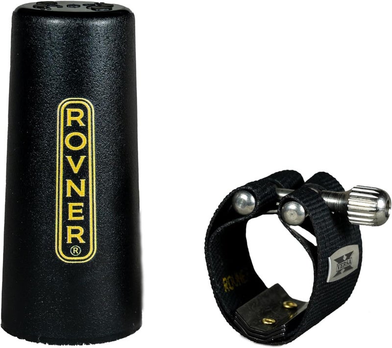Rovner Ligature & Plastic Cap for Bb Clarinet - Versa X Ligature for Hard Rubber Mouthpiece (X-1R) - Image 2