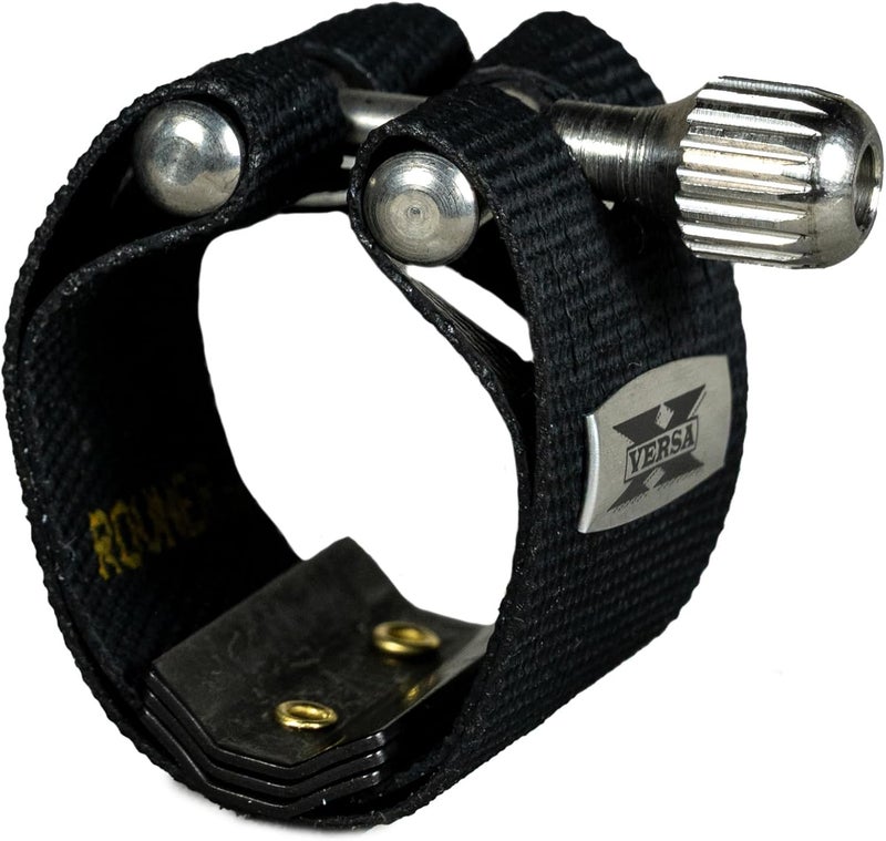 Rovner Ligature & Plastic Cap for Bb Clarinet - Versa X Ligature for Hard Rubber Mouthpiece (X-1R) - Image 1
