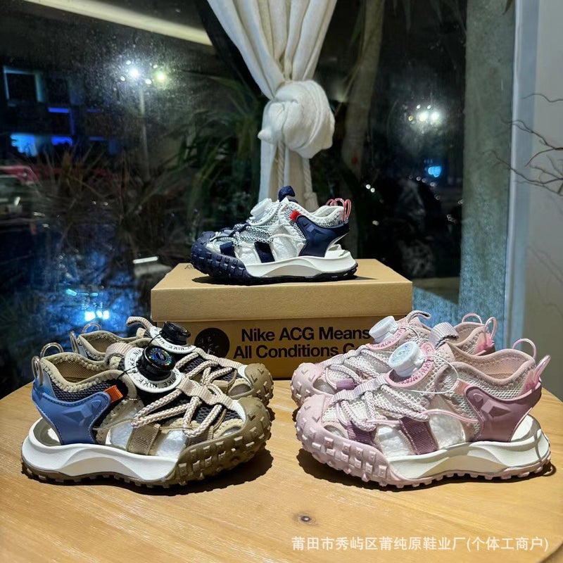 Pure Original Children'S Shoes Acg Outdoor Hiking Shoes For Men And Women, Baby Shoes, Non-Slip Lock Button Sandals, Sneakers - Image 2