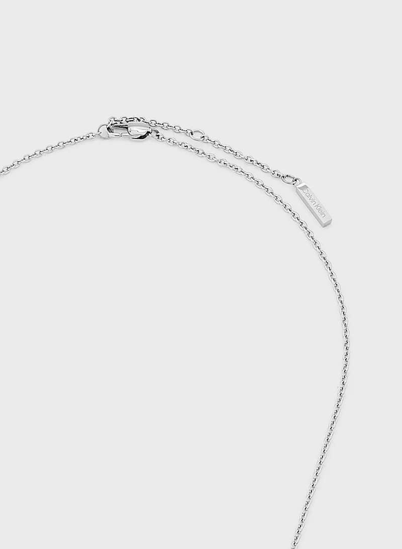 CALVIN KLEIN Stainless Steel With Crystal Necklace