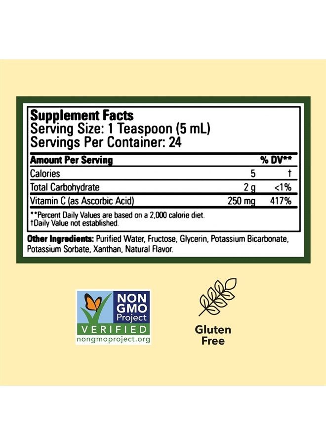 CHILDLIFE ESSENTIALS Liquid Vitamin C - Immune Support, Vitamin C Liquid, All-Natural, Gluten-Free, Allergen Free, Non-GMO, High in Antioxidants - Orange Flavor, 4 Ounce Bottle (Pack of 3) - Image 2