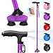 BigAlex Folding Walking Cane with LED LightPivoting Quad BaseAdjustable Walking Stick with Carrying Bag for MenWomen - Image 1