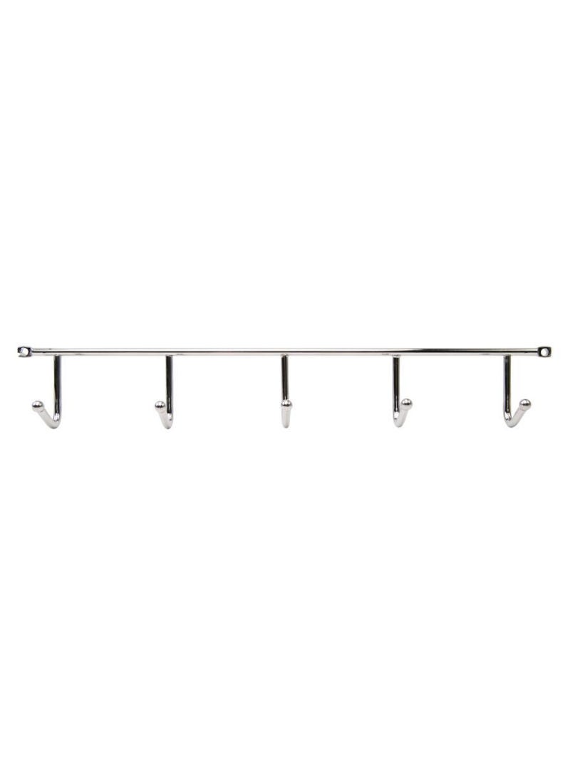 Hettich Matte Chrome Coated 5 Hook Rack