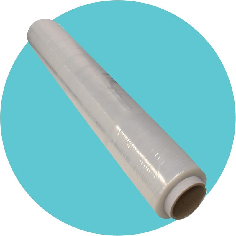 Triplast 1 Roll x 400mm Clear Pallet Stretch Wrap | Standard Core, 17mu Thick, Industrial Strength | Shrink Wrap, Cling Film, Plastic Wrap | Packaging for Removals, Industrial & Warehouse Use - Image 1