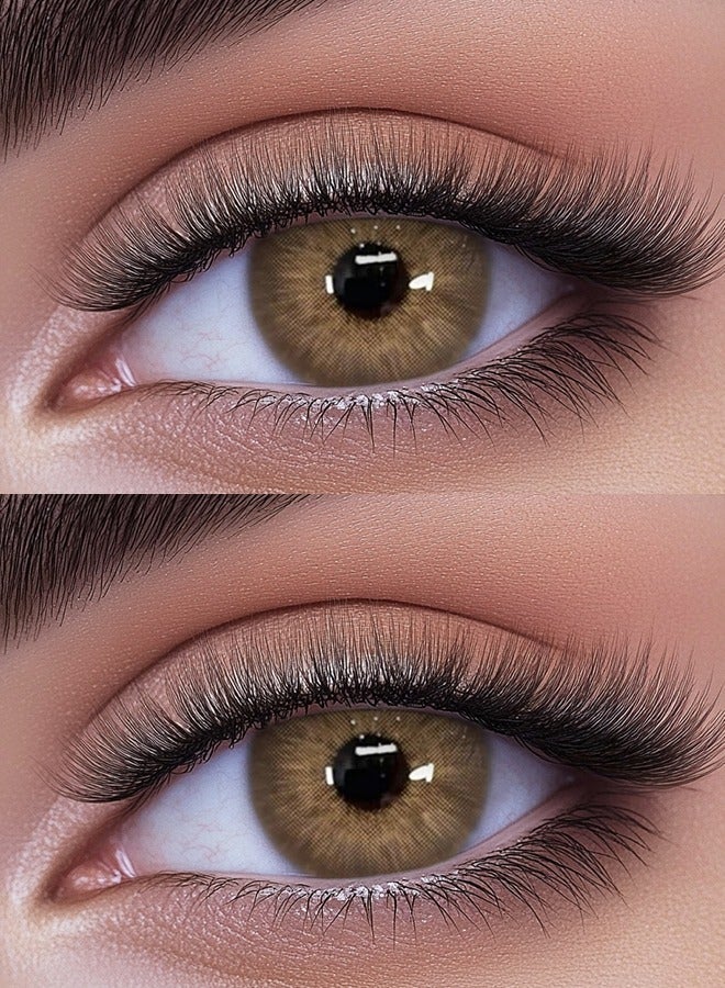 FreshLady Sahara Brown Colored Contact Lenses 14.20mm, Yearly Soft Comfortable Cosmetic Lenses, Natural Big Eye Effect, Bright Brown Look, Daily, Makeup, Party, Unisex, Eye Contacts - Image 3