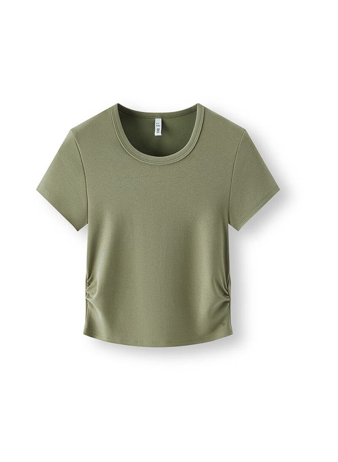 Semir Cool Feeling T-shirt Women's Short Slim Shoulder Summer Embroidered Top 109325100006 - Image 3