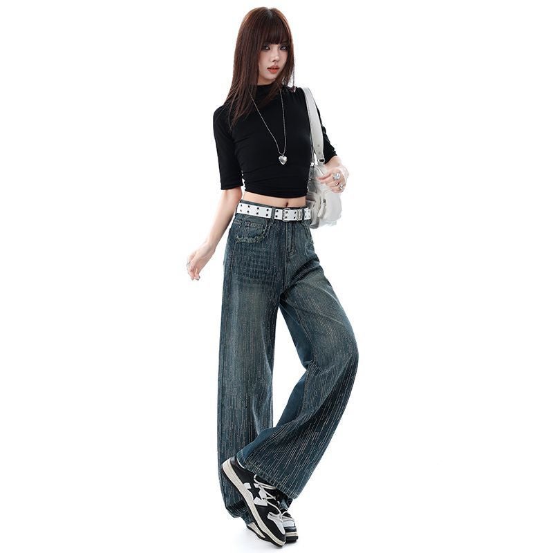 Unisex Classic Denim Jeans Loose Fit Daily Outdoor Wear - Image 3
