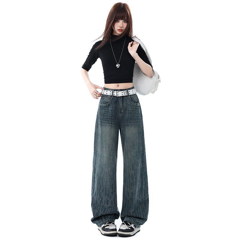 Unisex Classic Denim Jeans Loose Fit Daily Outdoor Wear - Image 2