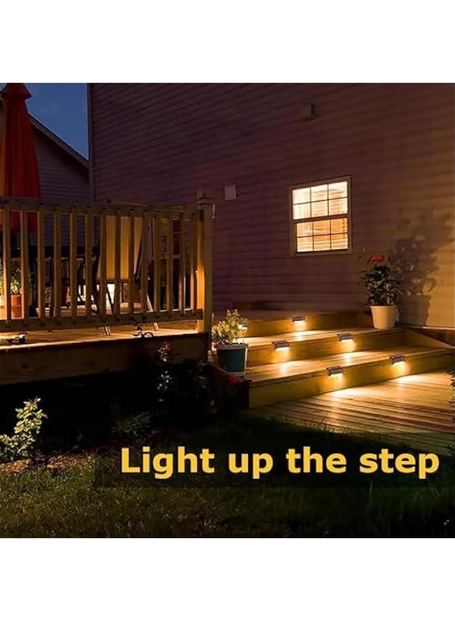 HOOKOR Solar Lights for Deck, Solar Deck Lights Outdoor,16 Pack Solar Step Lights LED Waterproof Patio Decor Solar Garden Lights for Stairs,Step,Fence,Yard,Patio,Driveway,Pathway and Garden - Image 3