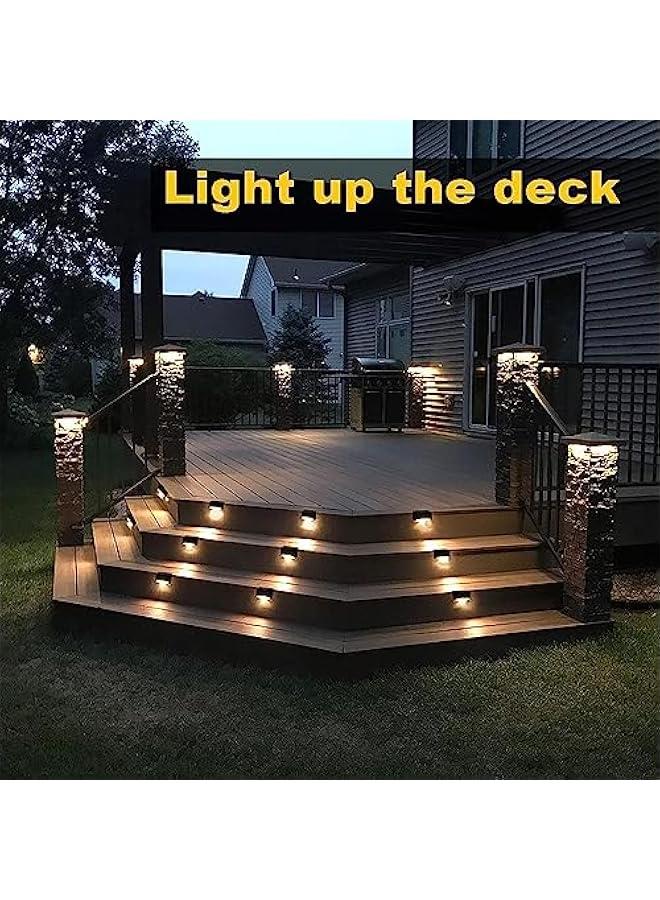 HOOKOR Solar Lights for Deck, Solar Deck Lights Outdoor,16 Pack Solar Step Lights LED Waterproof Patio Decor Solar Garden Lights for Stairs,Step,Fence,Yard,Patio,Driveway,Pathway and Garden - Image 4