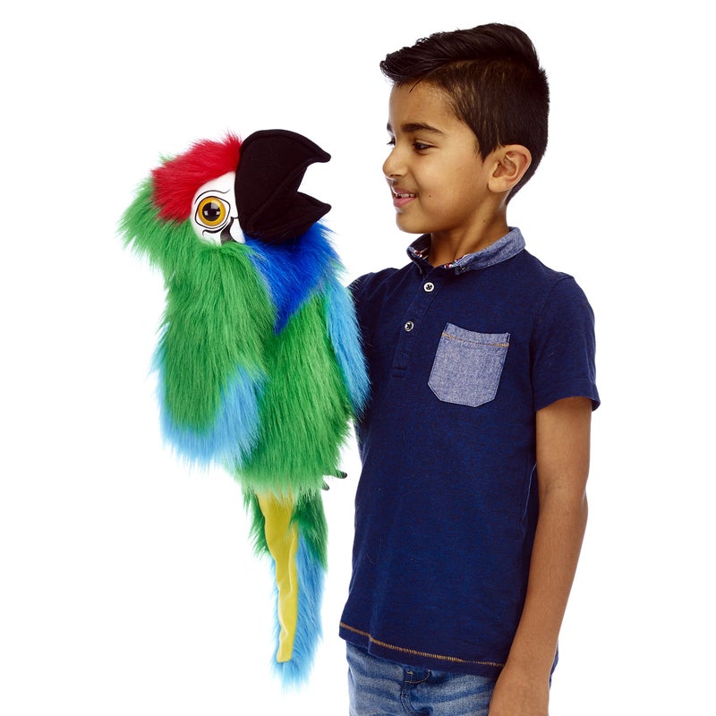 The Puppet Company شركة الدمى - طيور كبيرة - دمية يد ببغاء عسكري كبيرة - Image 1