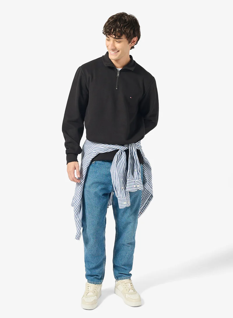 TOMMY HILFIGER Casual Half Zip Sweatshirt