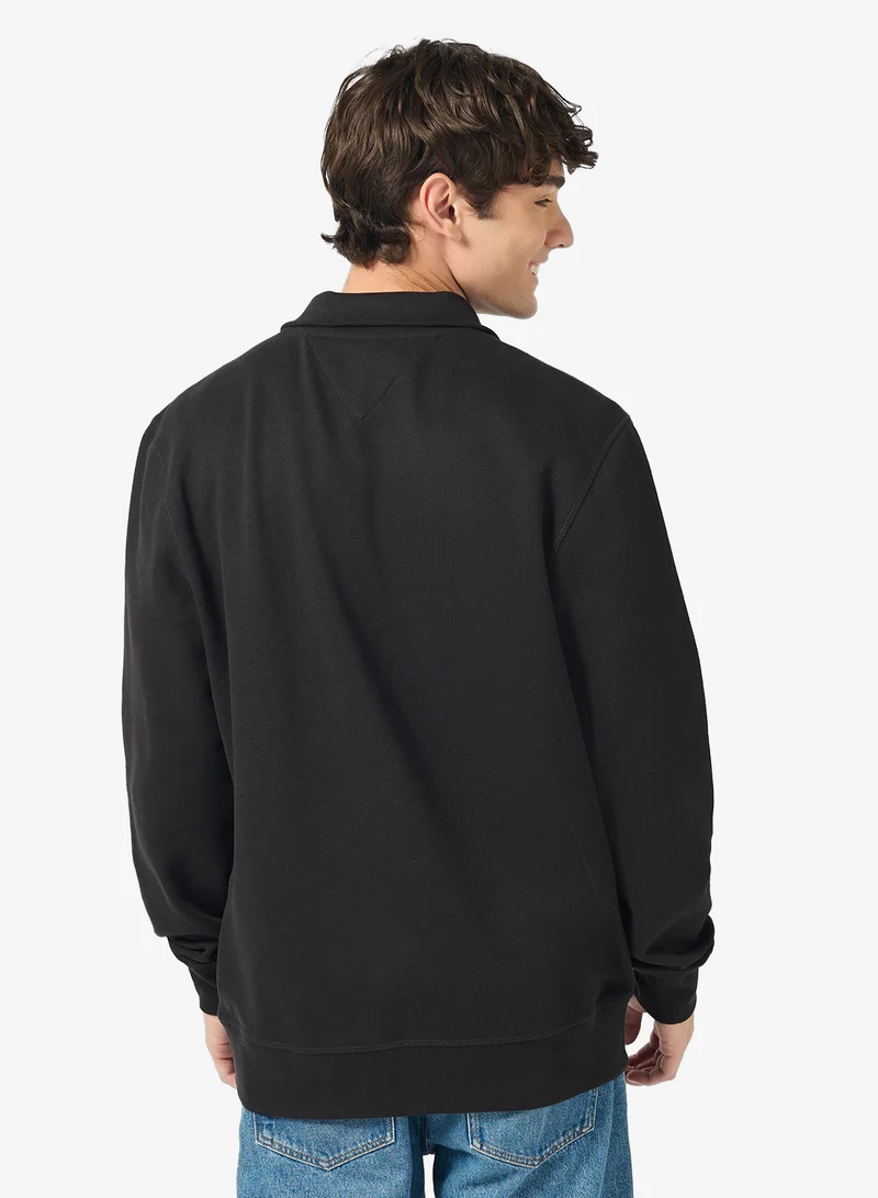 TOMMY HILFIGER Casual Half Zip Sweatshirt