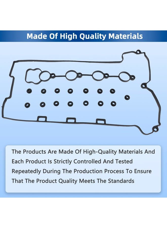 RICHWEI VS50769R Engine Valve Cover Gasket Set for Chevy Cobalt HHR Malibu, Pontiac G5 G6 Solstice Pursuit, Saturn Aura Ion Sky Vue 2006 2007 2008 2009 2010 2011 2012 2.2L 2.4L L4 - Image 5