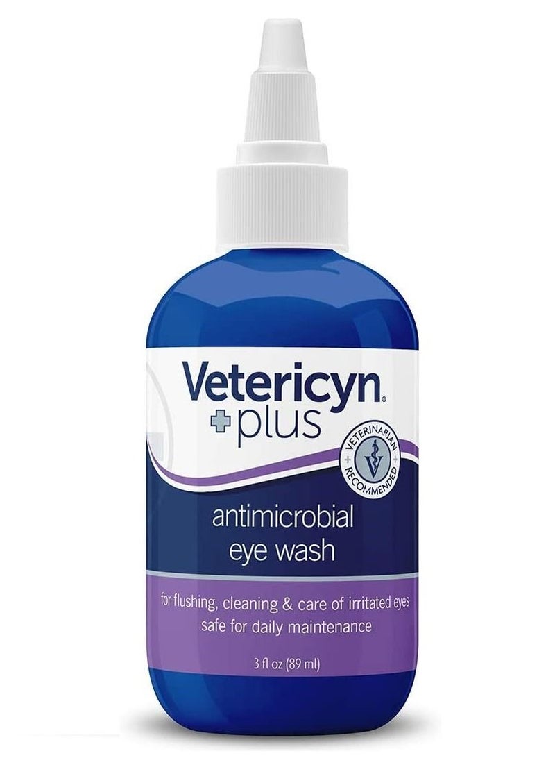 Vetericyn Antimicrobial Eye Wash Relieve Irritation And Burning For Cats Dogs Horses And Rabbits 89ml - Image 2