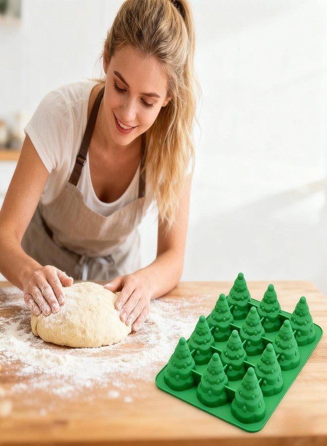 LZEDIRA 3D Christmas Tree Silicone Molds, Christmas Candy Molds, Large Size Baking Cake Molds for Candy, Chocolate, Jelly, Candle Making, Ice Cube, Clay, Soap Crafts - Image 4
