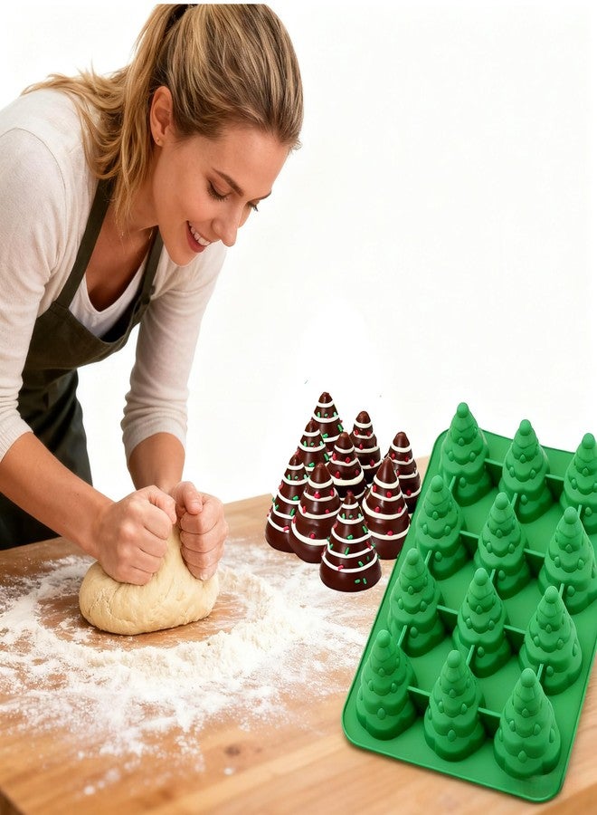 LZEDIRA 3D Christmas Tree Silicone Molds, Christmas Candy Molds, Large Size Baking Cake Molds for Candy, Chocolate, Jelly, Candle Making, Ice Cube, Clay, Soap Crafts - Image 5