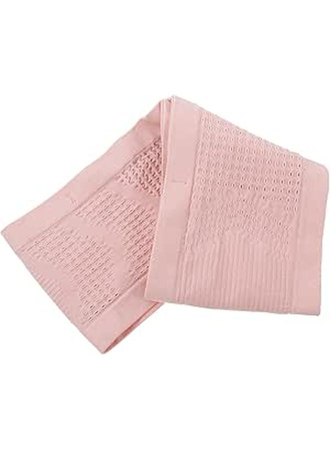 Knit Mesh Breathable Running Waist Pack for Women Large Capacity Adjustable Strap Pink - Image 1