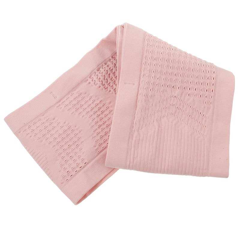 Knit Mesh Breathable Running Waist Pack for Women Large Capacity Adjustable Strap Pink - Image 2