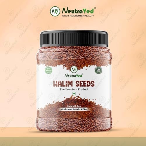 NeutraVed Halim Seeds 500g | Aliv for Eating Superfood & Hair Growth | Asaliya | Garden Cress | Haleem Seeds | Immunity Booster - 500g Jar - Image 2