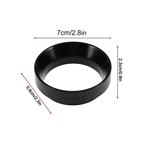 Fdit Espresso Dosing Funnel Aluminum Coffee Dosing Ring Replacement-for 58mm Portafilters ((Black)) - Image 3