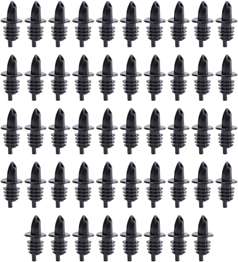 NJ OVERSEAS NJ Plastic Free Flow Liquor Bottle Pourer, Plastic Pourer for Bar, Hotel, Restaurant and Home use (12) - Image 1
