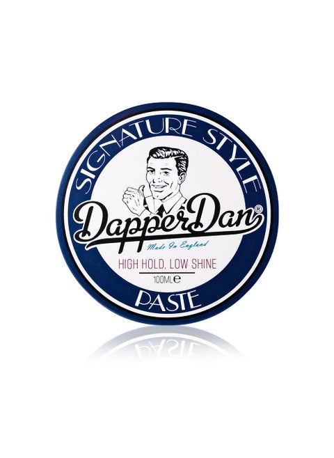 Dapper Dan Signature Style Paste High Hold Low Shine Hair Paste for Men For Short to Medium Length Hair Reworkable Paste Signature Cologne Fragrance 100ml