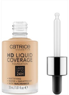 Catrice HD Liquid Coverage Foundation | High & Natural Coverage | Vegan & Cruelty Free (035 | Natural Beige)  - Image 2