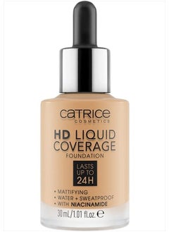 Catrice HD Liquid Coverage Foundation | High & Natural Coverage | Vegan & Cruelty Free (035 | Natural Beige)  - Image 1