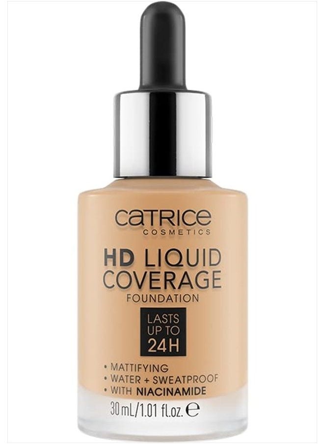 Catrice HD Liquid Coverage Foundation | High & Natural Coverage | Vegan & Cruelty Free (035 | Natural Beige)  - Image 1