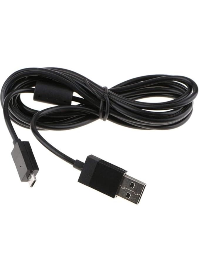 2.8M/9ft Charger Charging Cable for Xbox One S/X Elite Controller/Micro USB 2.0 Play Data Sync Cord for PS4 Slim/Pro Controller for Samsung Galaxy Android Phone (Black)