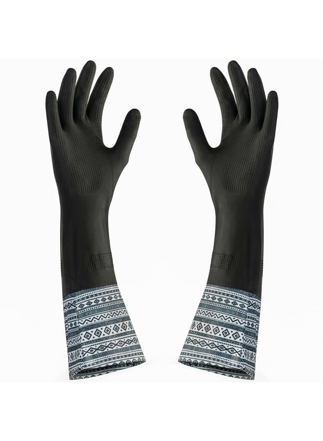 DecorRack 1 Pair Household Cleaning Gloves, Reusable Medium-Sized Multi-Purpose Gloves, Random Color - Image 4