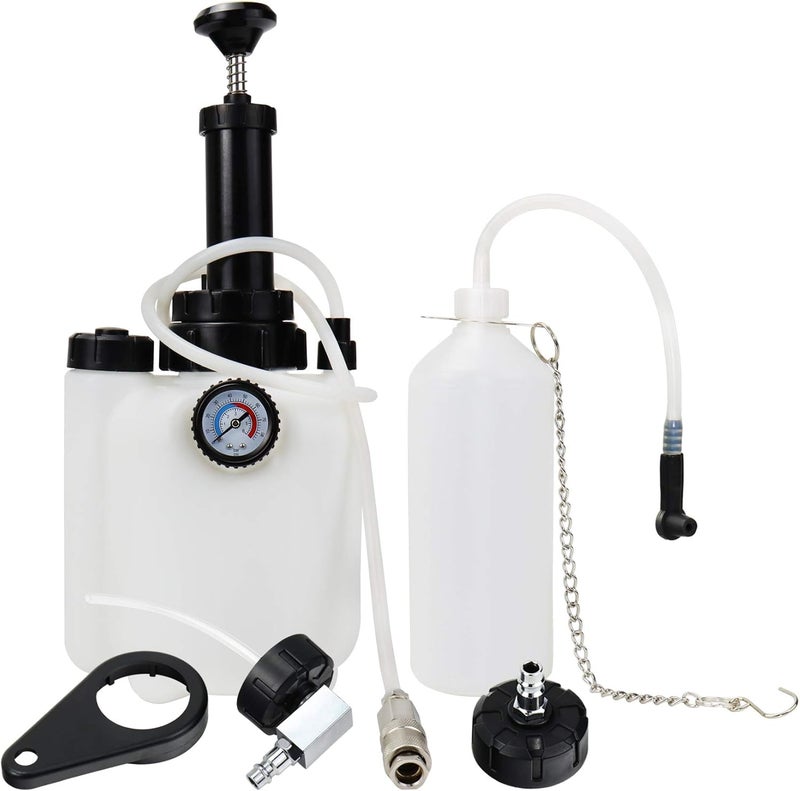 YSTOOL 3L Manual Brake Clutch Fluid Bleeder Kit with 1L Extractor Bottle and Master Cylinder Adapter Caps - Image 1