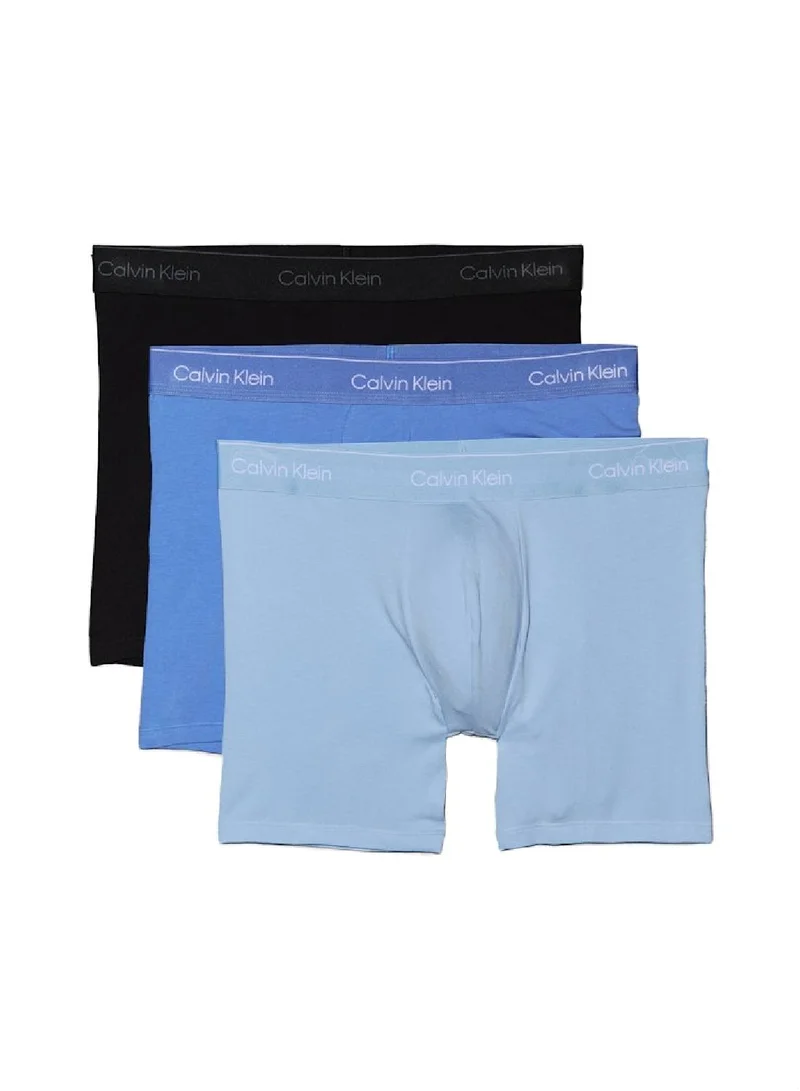 CALVIN KLEIN 3 Pack Boxer Briefs - Icon Cotton Stretch