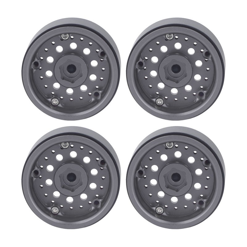1.9 Inch RC Beadlock Wheels: Aluminum Alloy Grey - Superior Traction RC Car Wheels for 1/10 Off Road Rock Crawling RC Enthusiasts - Image 5