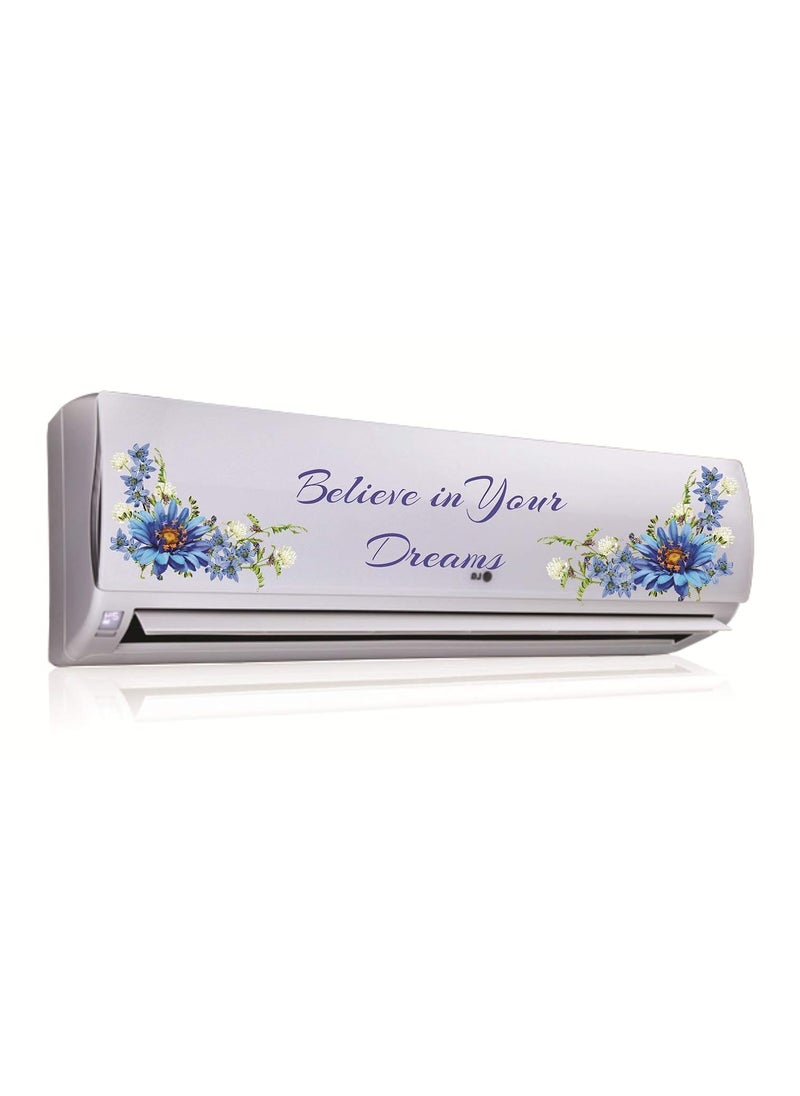 Sticker Studio Sticker Studio AC Sticker Wall Sticker Split Air Conditioner Sticker Multicolour Standard Size  - Image 3