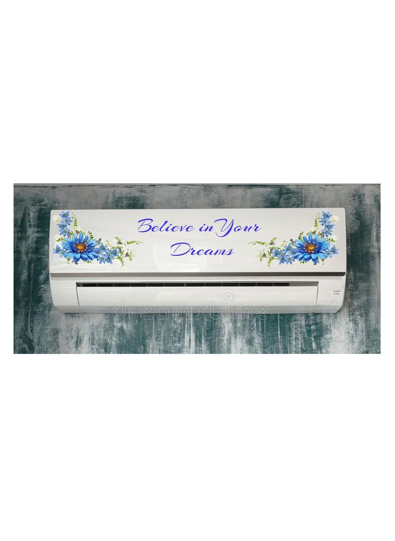 Sticker Studio Sticker Studio AC Sticker Wall Sticker Split Air Conditioner Sticker Multicolour Standard Size  - Image 5