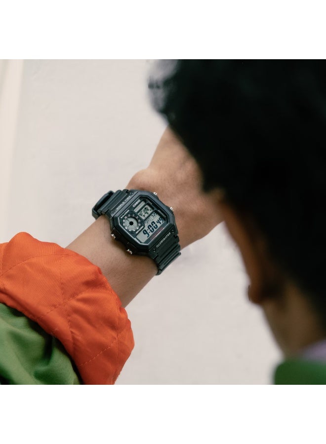 CASIO Men's Water Resistant Resin Digital Watch AE-1200WH-1AVDF -45 × 42.1 × 12.5 mm - Image 4