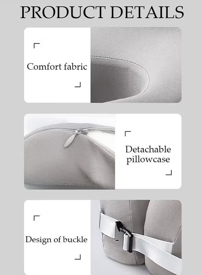 Travel Pillow U-Shaped Pillow Travel Neck Pillow  Memory Foam Neck Pillow Neck Pillow For Airplane Travel Comfortable And Breathable Pillowcase Suitable For Airplane Train Car Home Office  - Image 3