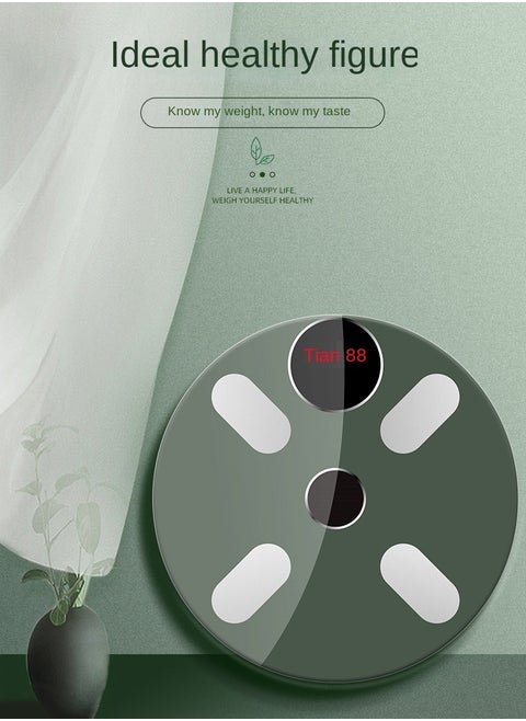 Solar Power Storage With Bluetooth Body Fat Scale Home Electronic Scale LED Display Weight Scale