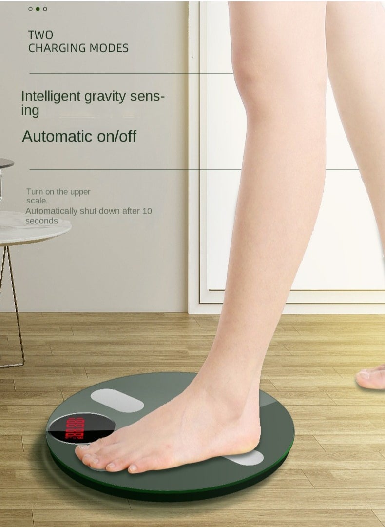 Gasin Solar Power Storage With Bluetooth Body Fat Scale Home Electronic Scale LED Display Weight Scale  - Image 5