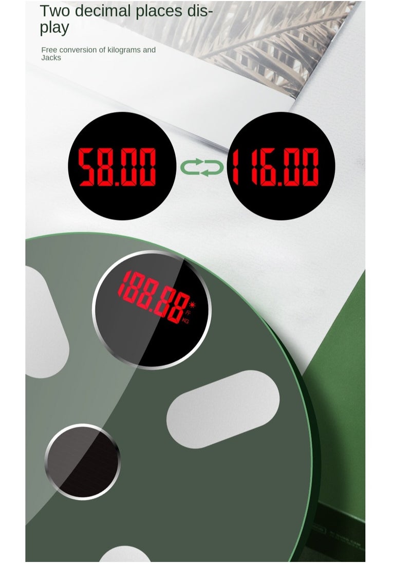Gasin - Solar Power Storage With Bluetooth Body Fat Scale Home Electronic Scale LED Display Weight Scale - Image 1