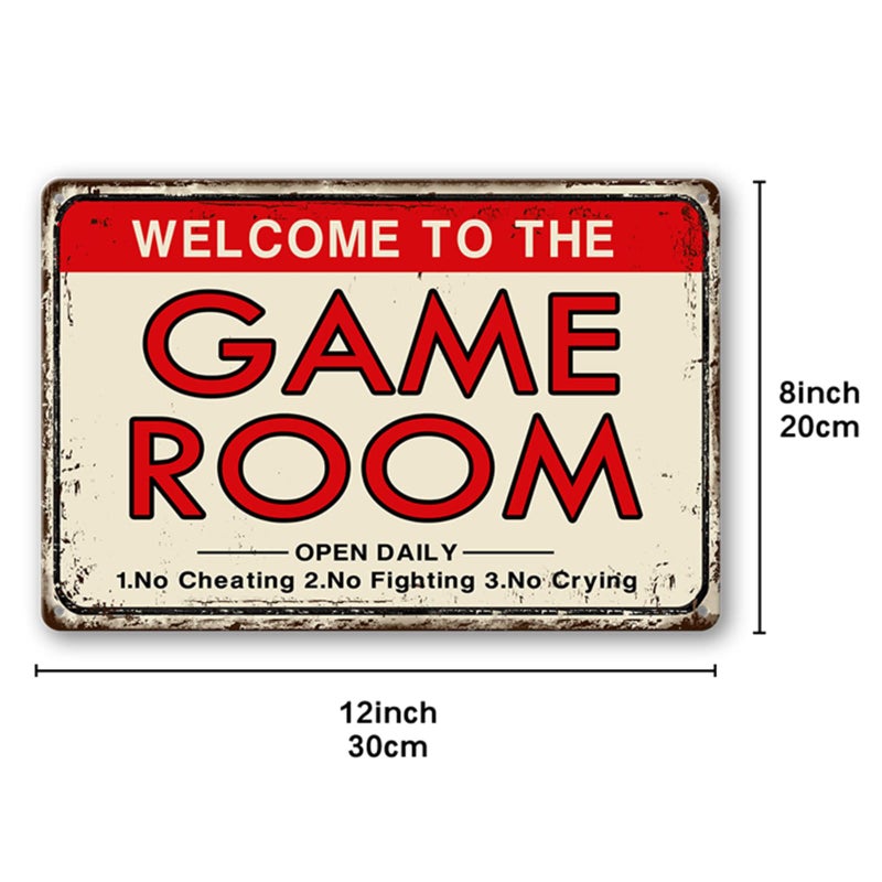 CWEIDP Video Game Room Accessories and Decor Retro Arcade Tin Signs Billiard Theater Powder Room Wall Decor Home Gaming Art Poster Gamer Decorations 8Ã—12 Inch - Image 2