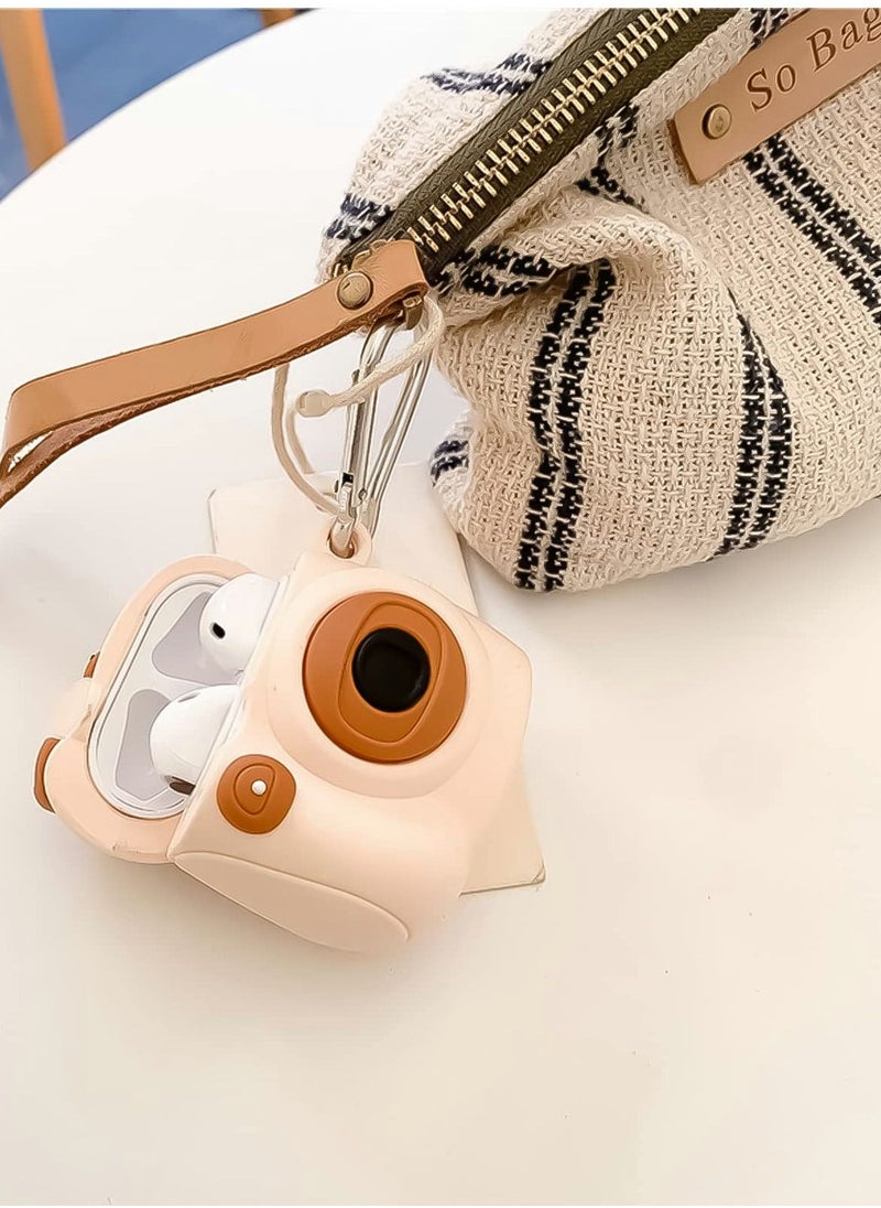 SYOSI Earphones Case for Airpods 1/2 , 3D Fashion Cartoon Stylish Cute Funny Camera Anti-Drop Protective with Keychain Women Girls Teens(Cartoon Camera)  - Image 4