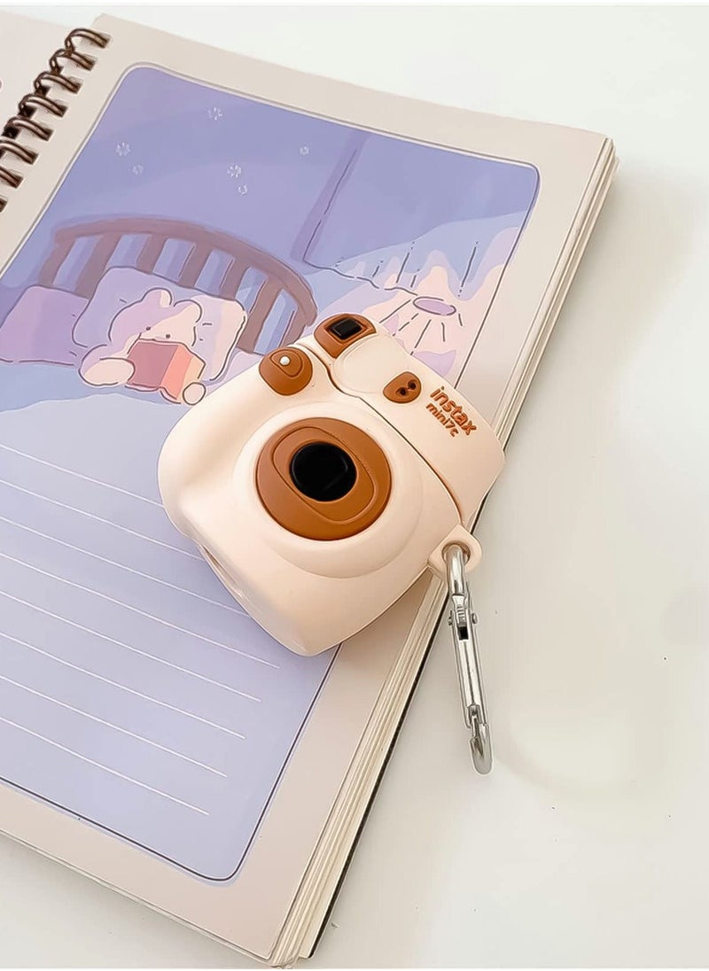 SYOSI Earphones Case for Airpods 1/2 , 3D Fashion Cartoon Stylish Cute Funny Camera Anti-Drop Protective with Keychain Women Girls Teens(Cartoon Camera)  - Image 5