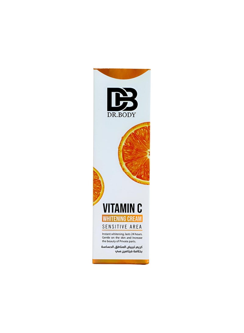 Dr. Body Vitamin C Cream For Sensitive Areas, 100G - A Gentle And Effective Solution For Brightening And Nourishing Delicate Skin In Sensitive Zones