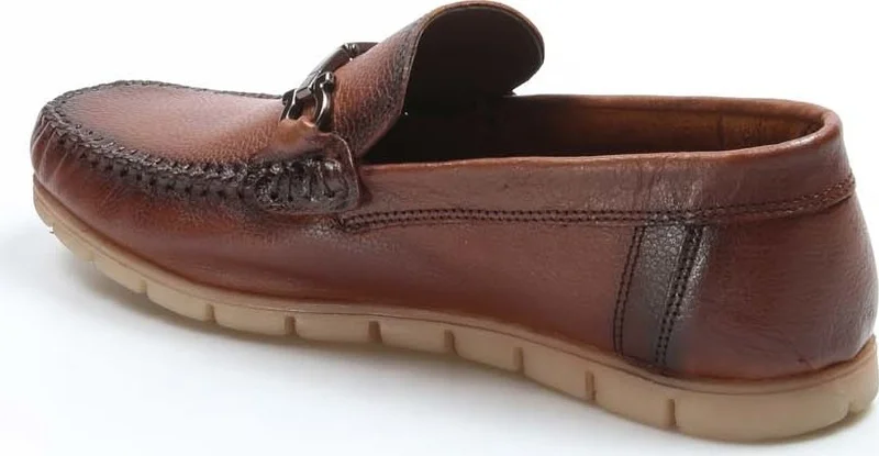 فاست ستيب Genuine Leather Tan Men's Loafer Shoes 783ma06