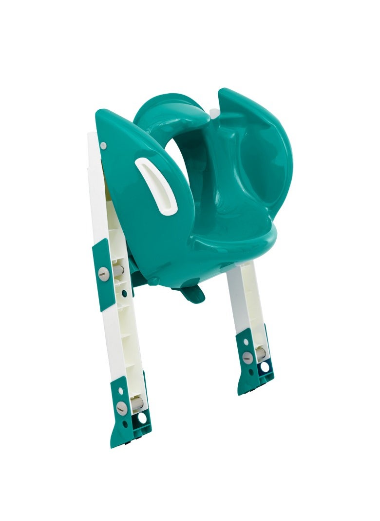 Kiddyloo Toilet Seat W/ Step Green