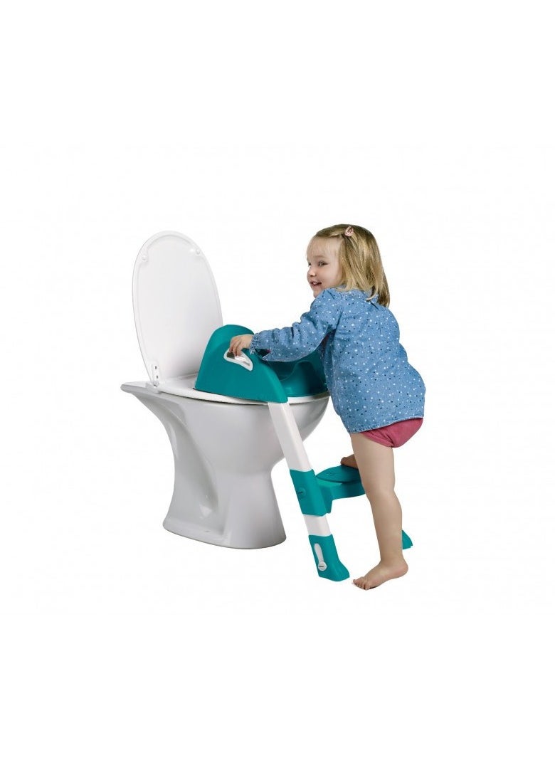 Kiddyloo Toilet Seat W/ Step Green